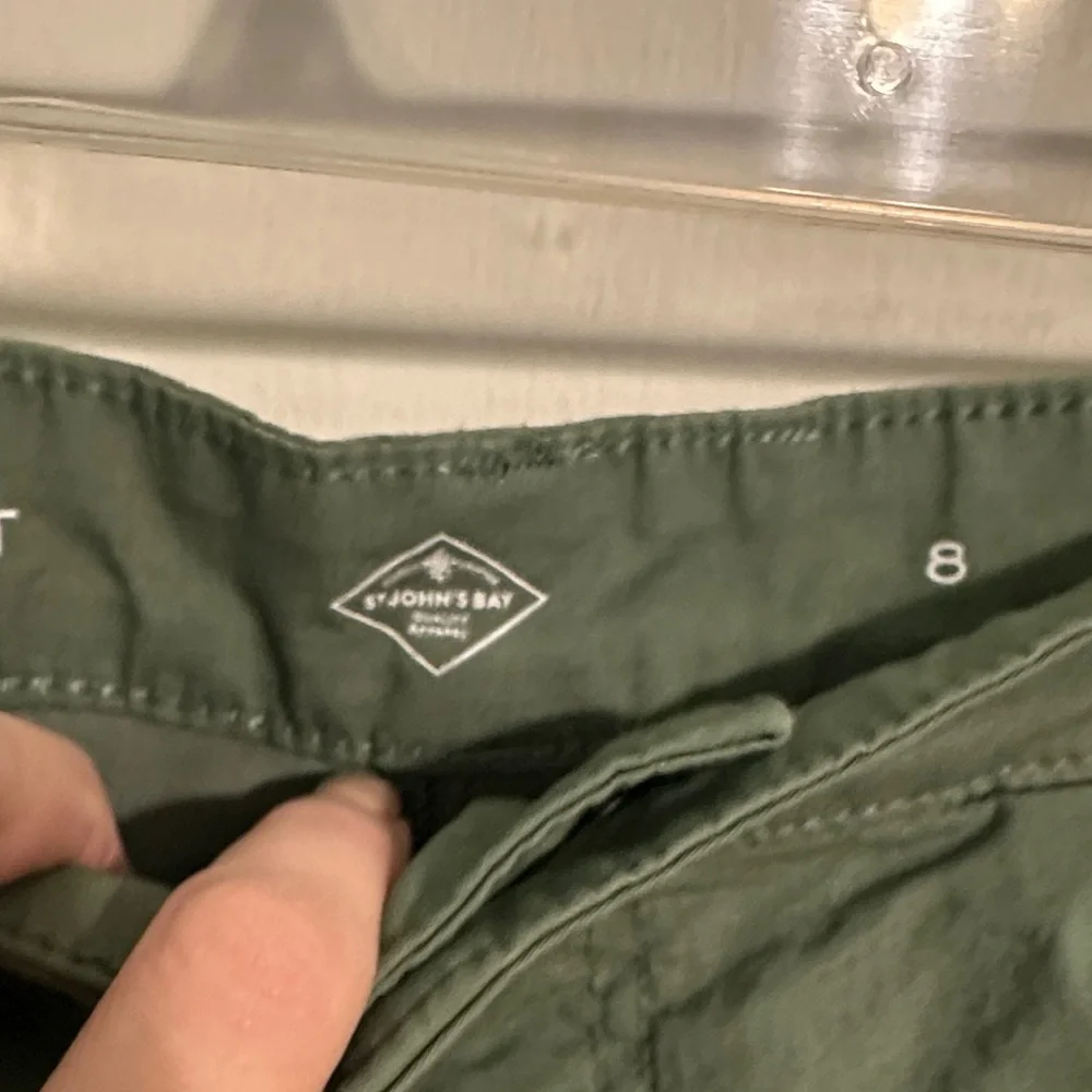 0221 Women’s St. John's Bay Women's‎ Green Skort size 8